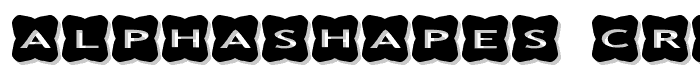 AlphaShapes crosses 3 font